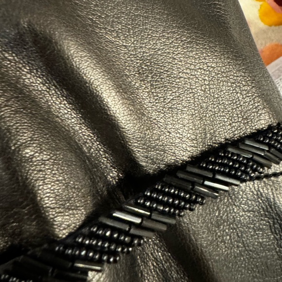 Trussardi embellished shiny lambskin bodycon strap midi dress IT46 - Picture 15 of 17